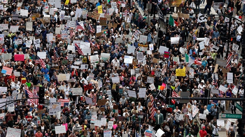 Протесты в Чикаго